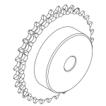 Duplex steel chain sprockets