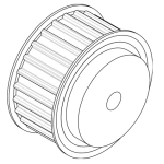 AT10 timing pulley for 32mm wide belts