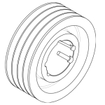 SPC Taper Lock 4 Groove V Belt Pulley