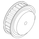 T10 timing pulley for 16mm wide belts