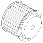 T10 timing pulley for 50mm wide belts