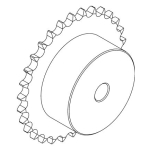 10B 5/8" stainless steel simpolex chain sprocket