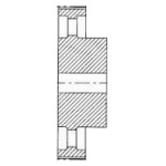 HTD Pulley 144-14M-40, With Pilot Bore