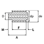 Steel Worm Gear Mod 3, Bored, 1 Start