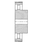 Pulley 60H100, With Pilot Bore