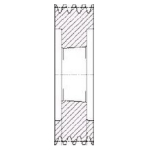 SPA140/6 V Pulley For 2517 T/L Bush