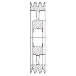 SPA400/6 V Pulley For 3535 T/L Bush