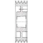 SPA250/6 V Pulley For 3020 T/L Bush