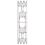 SPB450/10 V Pulley For 4545 T/L Bush