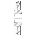 SPC400/3 V Pulley For 3535 T/L Bush