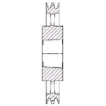 Spz800/5 V Pulley For 3535 T/L Bush