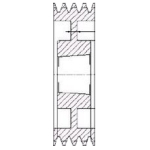 Spz315/6 V Pulley For 2517 T/L Bush