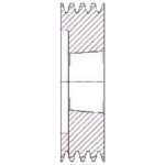 Spz90//4 V Pulley For 1610 T/L Bush