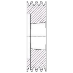Spz85/5 V Pulley For 1610 T/L Bush