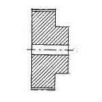HTD Pulley 44-5M-25, With Pilot Bore