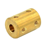 Solid brass shaft coupling