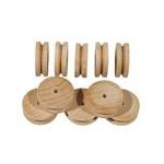 Wooden pulleys