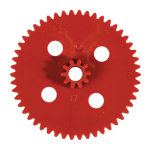 MOD 0.5 Double Gear 50/10T 2.9mm Bore