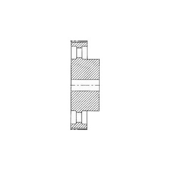 HTD Pulley 80-14M-40, With Pilot Bore