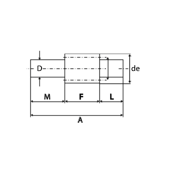 Steel Worm Gear Mod 0.5, Shaft, 1 Start