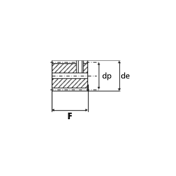 Steel Worm Gear Mod 0.8, 1 Start