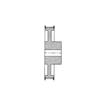 HTD Pulley 72-8M-30F, With Pilot Bore