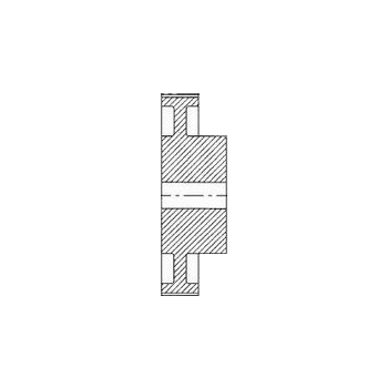 HTD Pulley 90-8M-20, With Pilot Bore