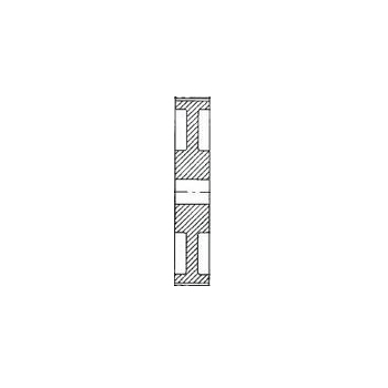 HTD Pulley 90-8M-50, With Pilot Bore