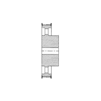 Pulley 44H100F, With Pilot Bore