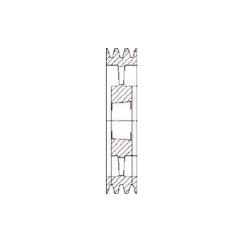 SPA355/4 V Pulley For 3020 T/L Bush