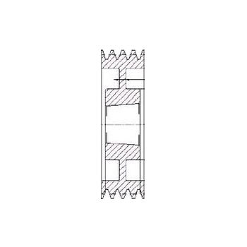 SPA224/3 V Pulley For 2517 T/L Bush