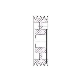 SPB355/5 V Pulley For 3535 T/L Bush