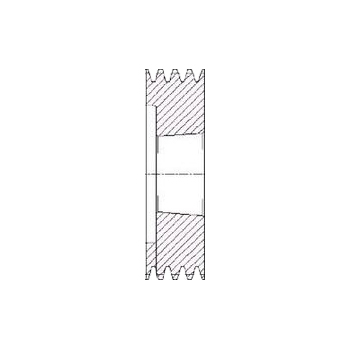 SPB132/5 V Pulley For 2517 T/L Bush