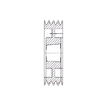 SPC355/8 V Pulley For 4040 T/L Bush