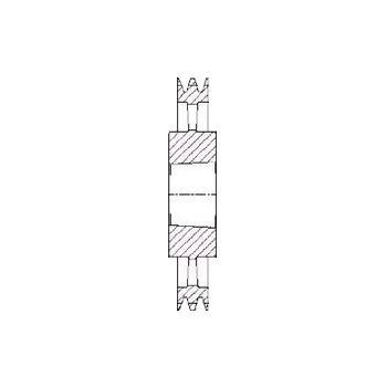 Spz400/2 V Pulley For 2517 T/L Bush