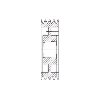 Spz224/6 V Pulley For 2517 T/L Bush