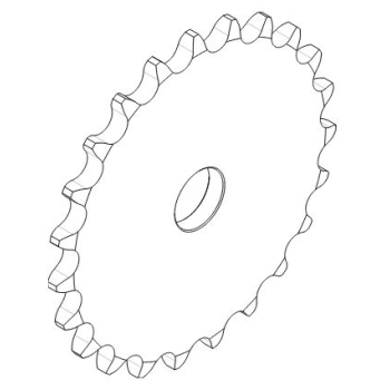 10B-1 78T Steel Platewheel