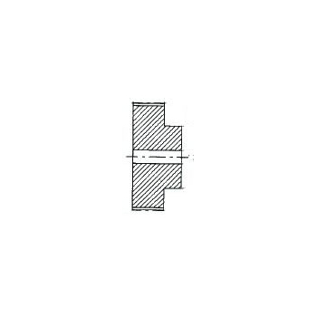 HTD Pulley 44-5M-25, With Pilot Bore