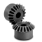 Black Glass Filled Nylon Mitre Gears, Mod 1.5 1:1 20T/20T