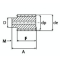 Steel Worm Gear Mod 1, Bored, 1 Start