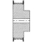 HTD Pulley 22-5M-09F, With Pilot Bore