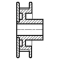 Plastic 21MXL025 Type B 6mm Bore