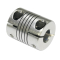 Flexible clamp shaft couplings